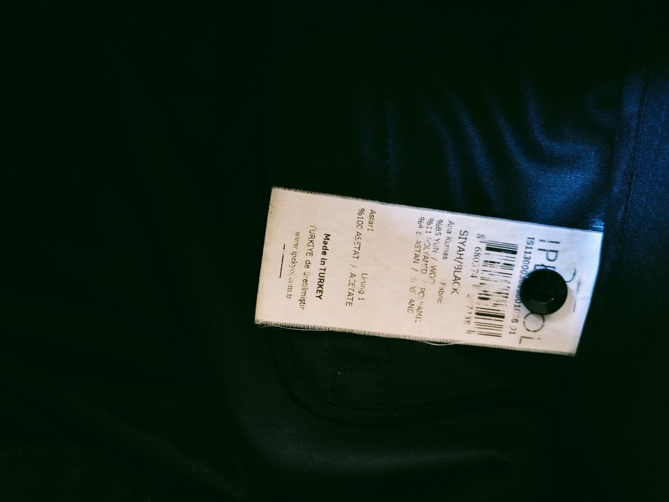 Siyah Kemerli Kadın Kumaş Pantolon - Görsel 5