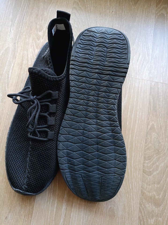 Siyah Bağcıklı erkek Spor Ayakkabı - Görsel 2