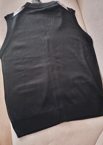 Düğmeli siyah, füme, gri, bordo baklava desenli erkek süveter - Görsel 3