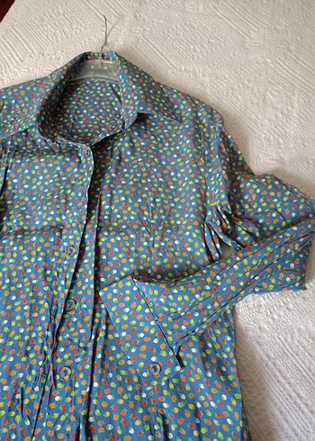 Çok Renkli Kadın Gömlek - Görsel 3