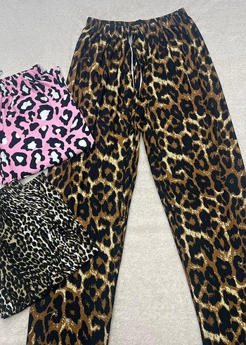 Renkli Desenli Rahat Kadın Pijama Altları - Görsel 5