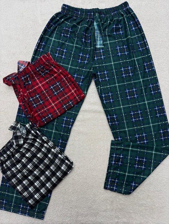 Renkli Desenli Rahat Kadın Pijama Altları - Görsel 4