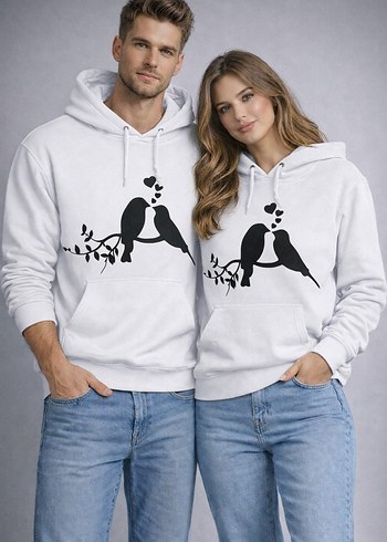 Kırmızı Snoopy Baskılı Kapüşonlu Sweatshirt - Görsel 4