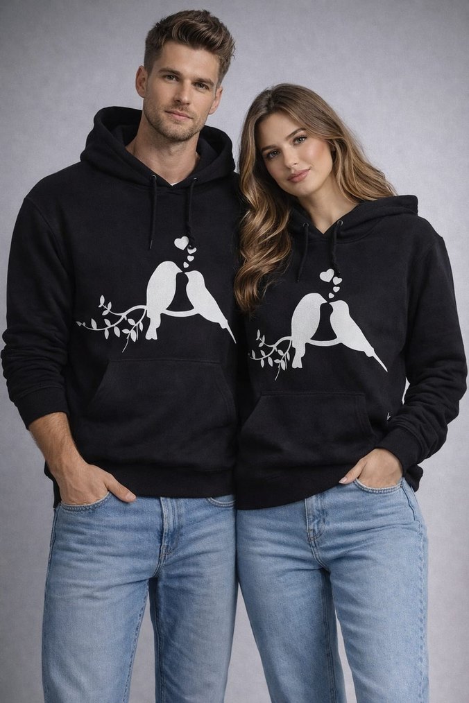 Kırmızı Snoopy Baskılı Kapüşonlu Sweatshirt - Görsel 2