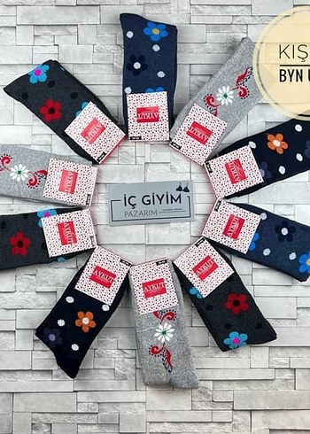 12 çift bayan çorap - Görsel 2