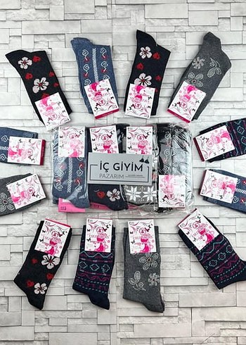 12 çift bayan çorap - Görsel 3