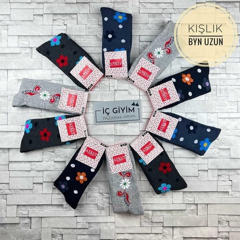 12 çift bayan çorap - Görsel 2