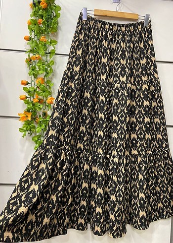 Bohem Tarzı Mavi Uzun Piliseli Etek - Görsel 4