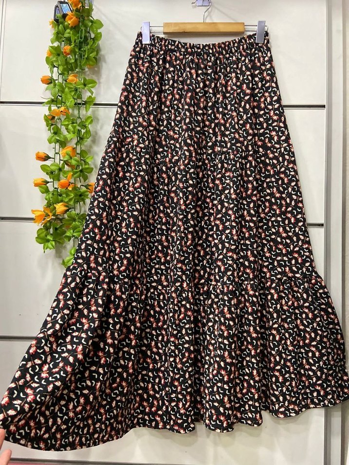 Bohem Tarzı Mavi Uzun Piliseli Etek - Görsel 3