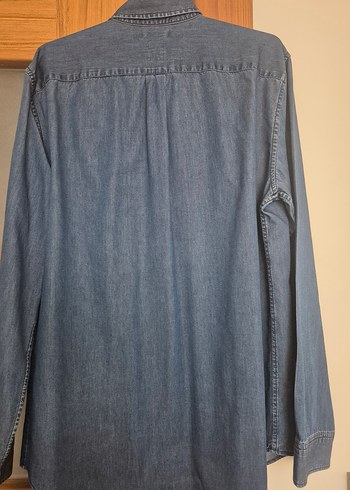 GAP Erkek Mavi Denim Kısa Kollu Gömlek - Görsel 6