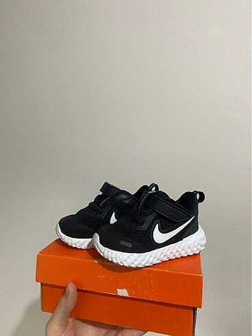 21 Beden siyah Renk Nike Revolution 5TDV Bebek spor ayakkabı