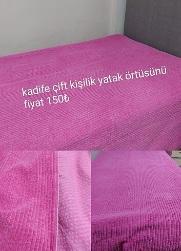 Kadife fitilli yatak örtüsünü 