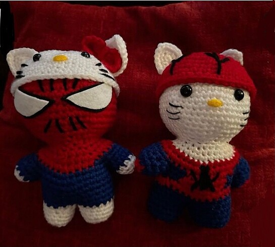 Spiderman and hello kitty