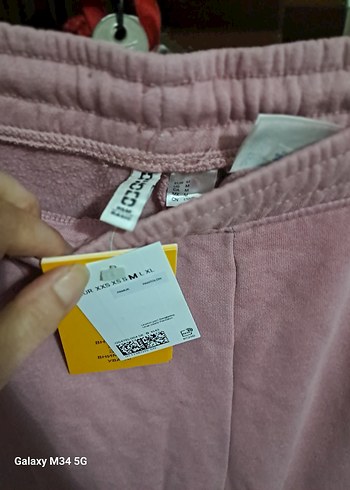 Pembe Kadın Midi Boy Rahat Kesim Eşofman - Görsel 3