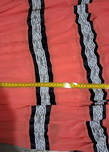 Pembe Pilili Uzun Salaş Etek - Görsel 5