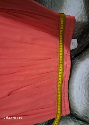 Pembe Pilili Uzun Salaş Etek - Görsel 6