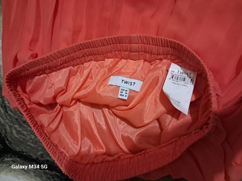 Pembe Pilili Uzun Salaş Etek - Görsel 4