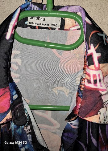 Çok Renkli Uzun Kollu Pop Kültür Kadın Gömlek - Görsel 2