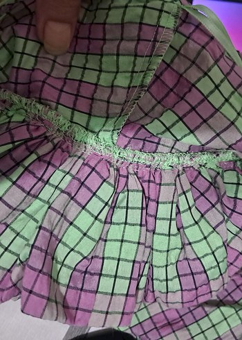 Mor Bağcıklı V Yaka Uzun Kadın Elbise - Görsel 7