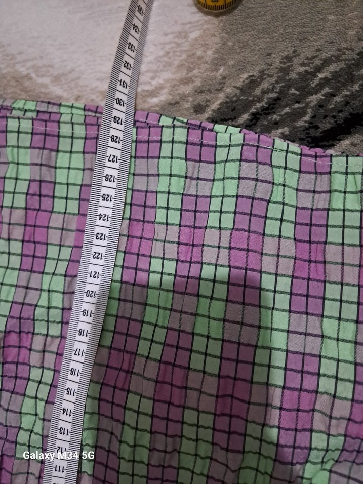 Mor Bağcıklı V Yaka Uzun Kadın Elbise - Görsel 4