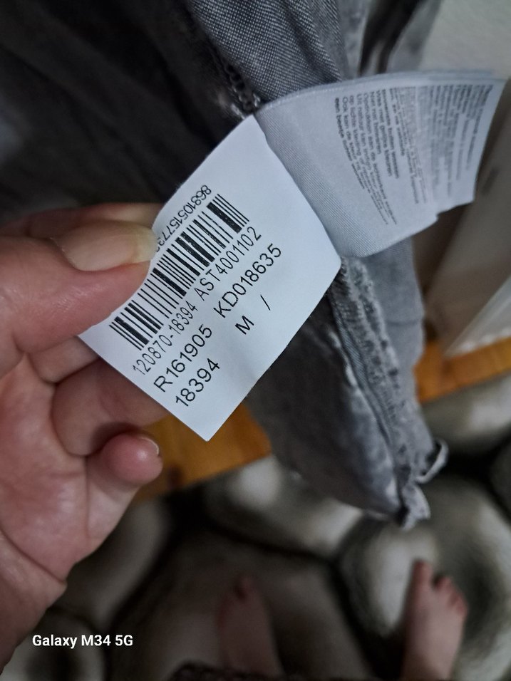 Gri Denim Kadın Gömlek - Görsel 2