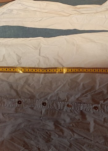 Kadın Beyaz Keten Uzun Kollu Gömlek - Görsel 5