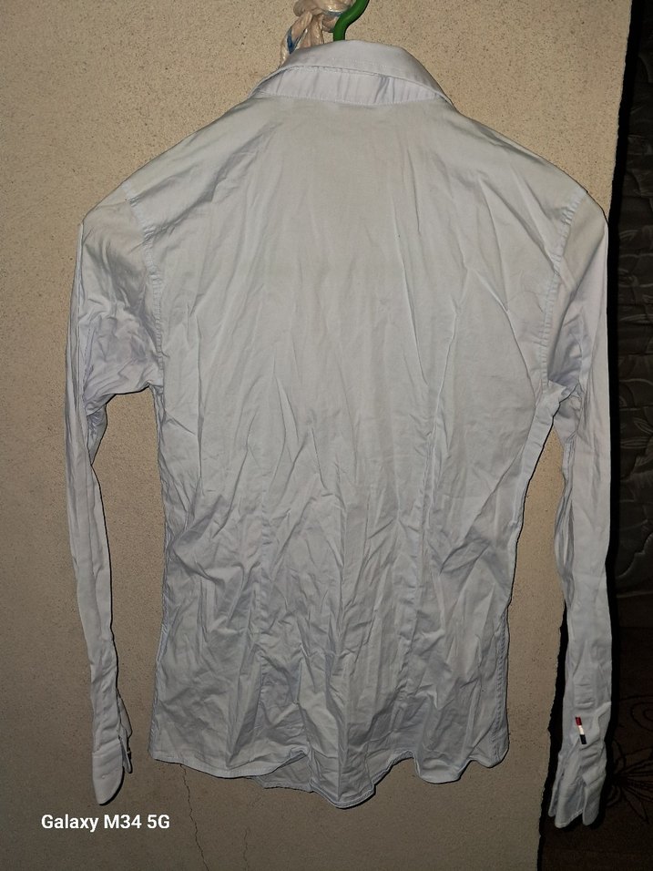 Kadın Beyaz Keten Uzun Kollu Gömlek - Görsel 3