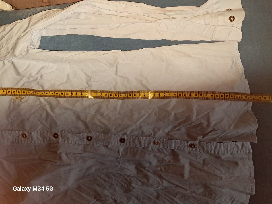 Kadın Beyaz Keten Uzun Kollu Gömlek - Görsel 5