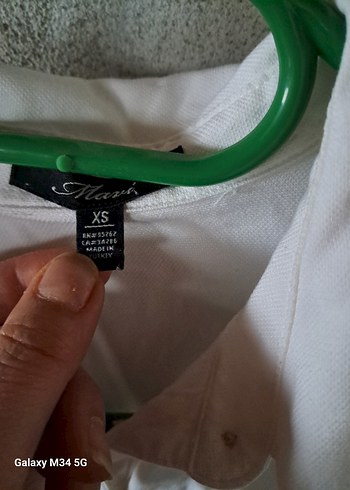 Düğmeli Beyaz Keten Kadın Gömlek - Görsel 3