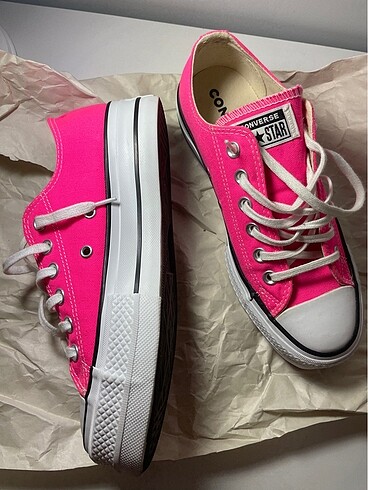 38 Beden pembe Renk CONVERSE AYAKKABI