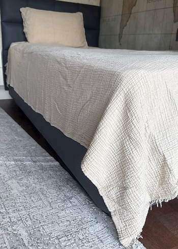  Beden camel Renk Müslin yatak örtüsü