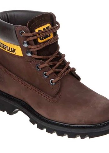 Caterpillar Kahverengi Deri Erkek Bot - Görsel 2