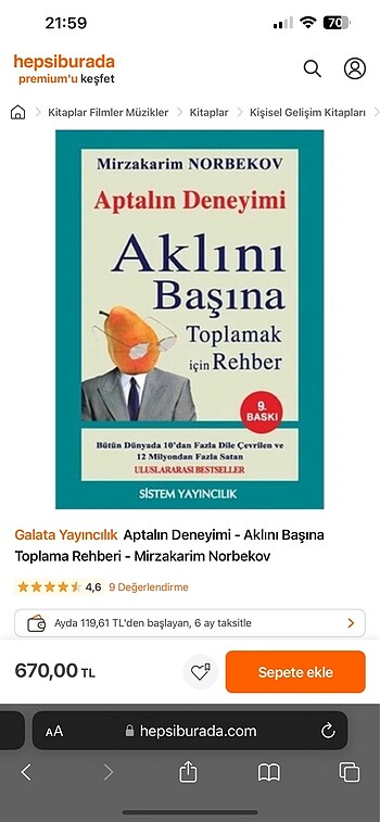 Aptalın Deneyimi Aklını Başına Toplama Rehberi Kitabı