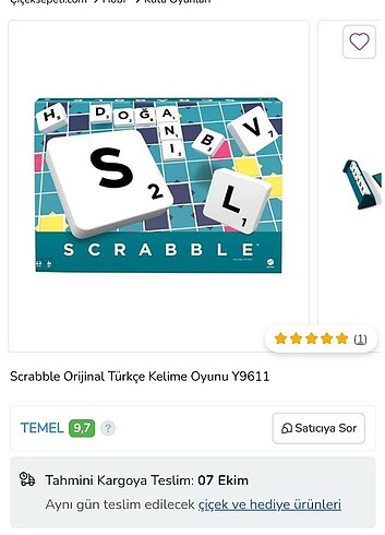  Beden Kelime oyunu (scrabble)