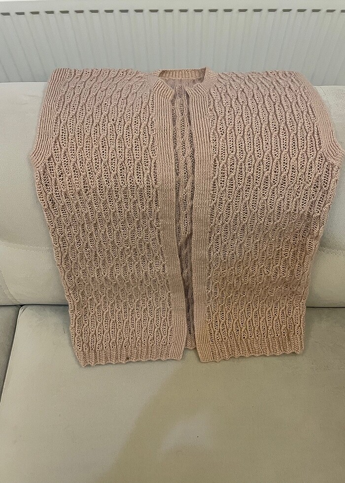 El örgüsü kayınvalide yeleği - Görsel 5