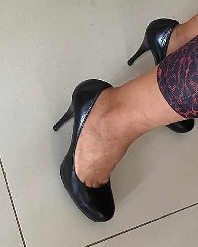 Siyah hakiki deri ayakkabı - Görsel 7