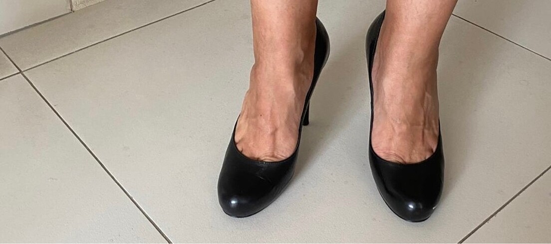 Siyah hakiki deri ayakkabı - Görsel 6