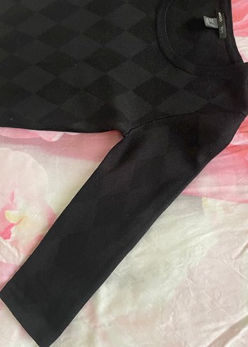 Kadın Siyah Sıfır Yaka Triko Elbise - Görsel 4