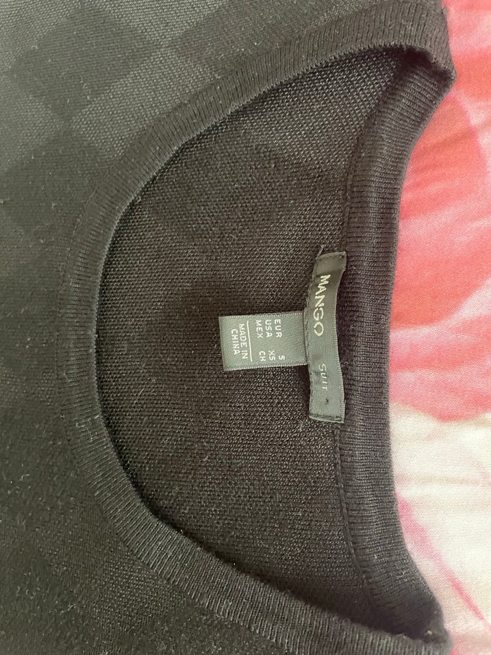 Kadın Siyah Sıfır Yaka Triko Elbise - Görsel 5