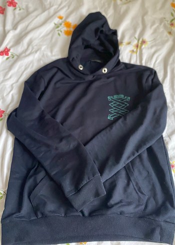 Trendyol & Milla Lacivert Kapusonlu Rahat Sweatshirt