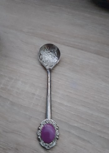 Mor Taşlı İşlemeli Gümüş Şekerlik - Görsel 3