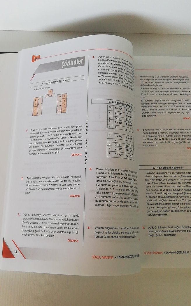 Sözel Mantık ve Muhakeme Soru Kitabı - Görsel 3