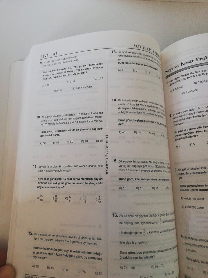 Rekor Matematik Soru Bankası - Bozyokuş - Görsel 2