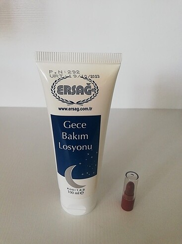 Ersağ Gece Bakım Losyonu + mini ruj hediyeli