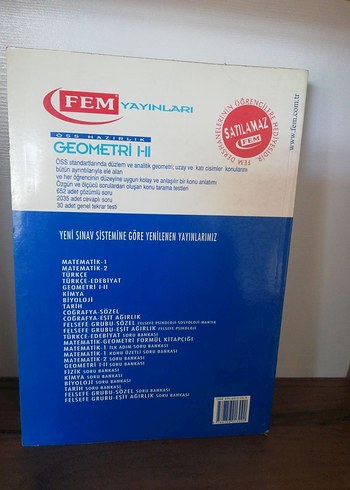 FEM Geometri I-II Sınav Hazırlık Kitabı - Görsel 2