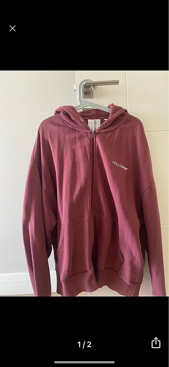 oversize bordo hırka