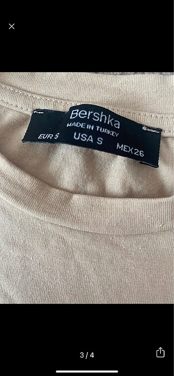 s Beden Bershka uzun kollu crop