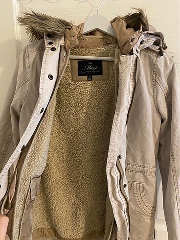 Mavi jeans parka - Görsel 5