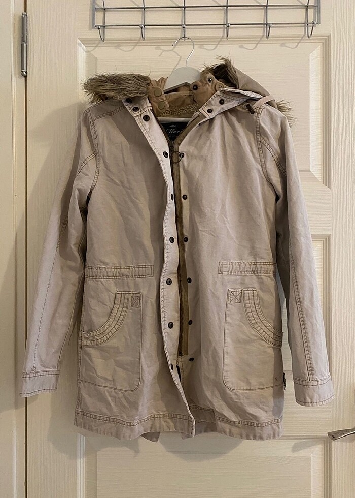 Mavi jeans parka - Görsel 2