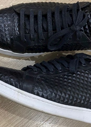 Siyah Erkek Spor Ayakkabı Yılan Desenli - Görsel 2